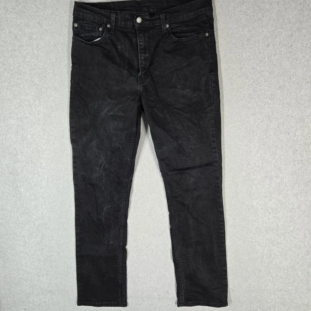 Levi's 511 Men Jeans 36X32 Black Denim Slim Fit 30